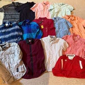 Assorted Men's Short-Sleeve Shirt in Pink - Multi-Brand